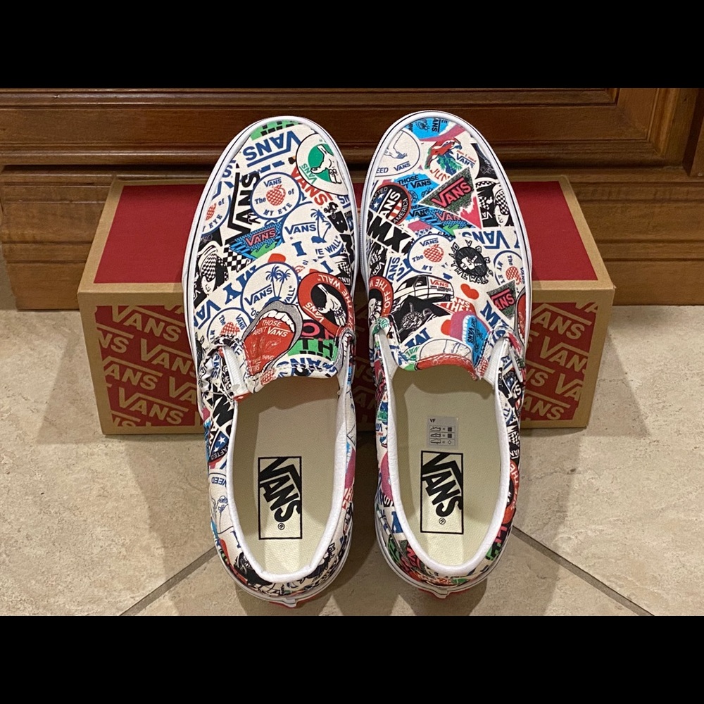 Vans Classic Slip On Mash Up Stickers